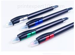 印刷專家塑膠原子筆 + 觸控筆+螢光筆